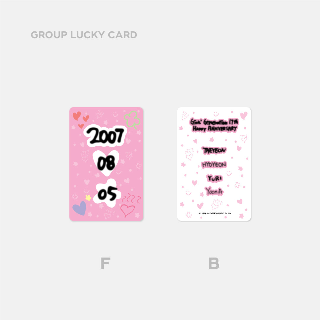 LUCKY CARD SET - Girls' Generation 17th Anniversary MD - Image 4