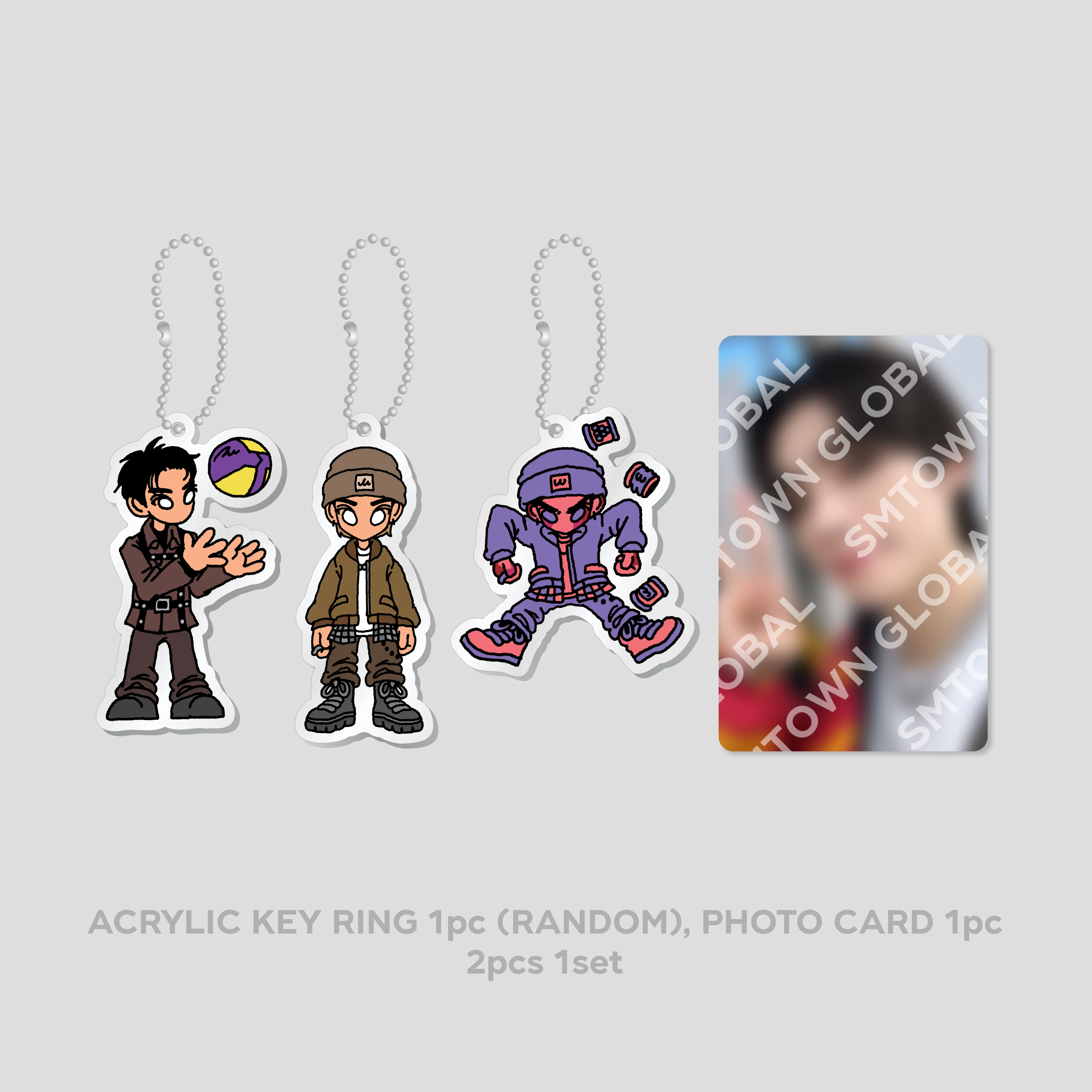 RANDOM ACRYLIC KEY RING SET - WayV 'FREQUENCY - The 6th Mini Album' MD - Image 2