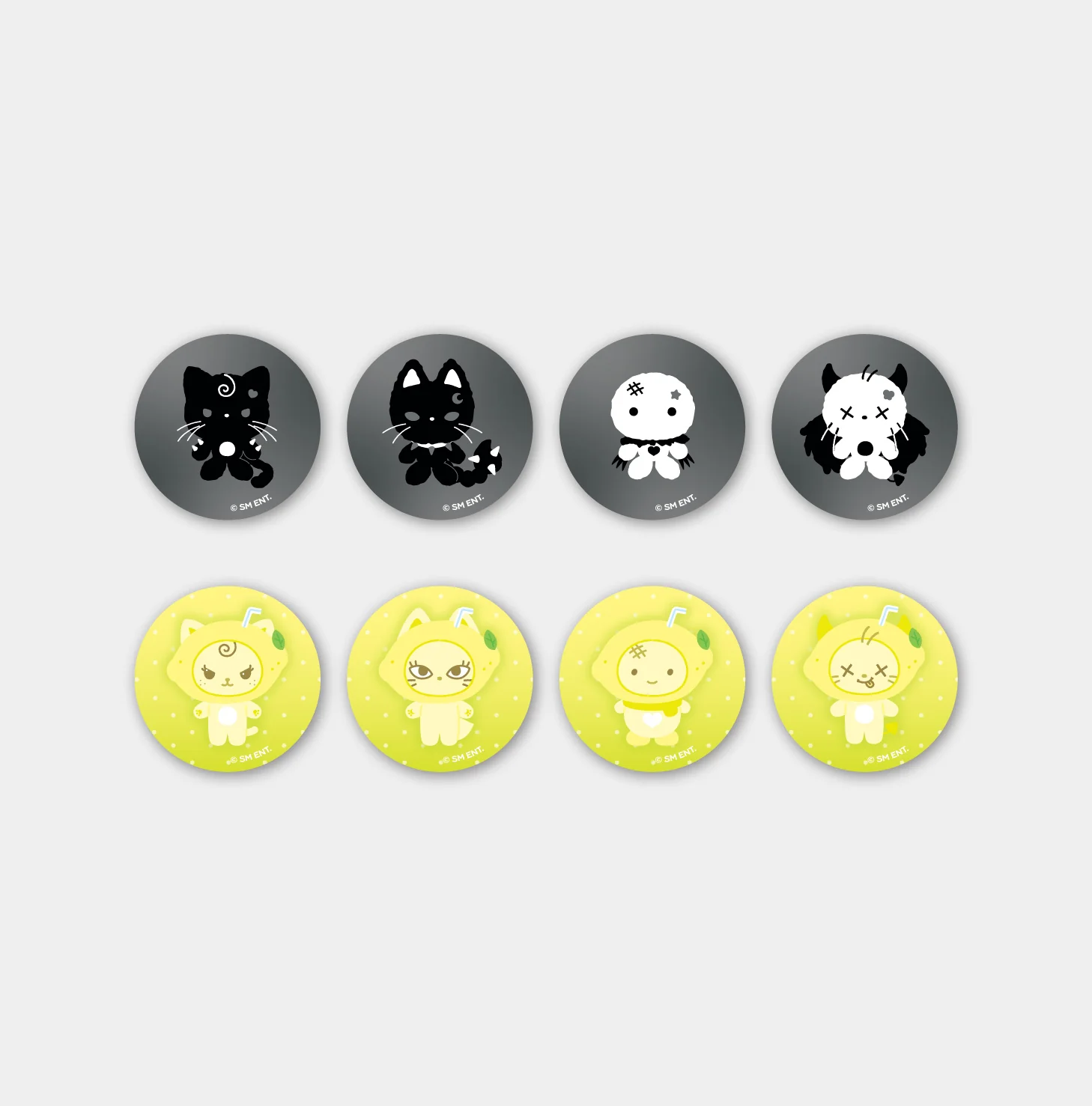 RANDOM LENTICULAR PIN BUTTON - aespa 'LEMONADE - The 2nd Album' POP-UP MD